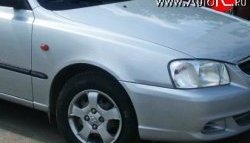 4 999 р. Переднее правое крыло Стандартное Hyundai Accent седан ТагАЗ (2001-2012) (Окрашенное)  с доставкой в г. Калуга. Увеличить фотографию 1