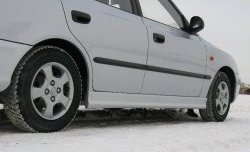 3 899 р. Пороги накладки Style Hyundai Accent седан ТагАЗ (2001-2012) (Неокрашенные)  с доставкой в г. Калуга. Увеличить фотографию 4