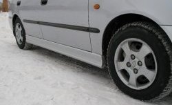 3 899 р. Пороги накладки Style Hyundai Accent седан ТагАЗ (2001-2012) (Неокрашенные)  с доставкой в г. Калуга. Увеличить фотографию 1