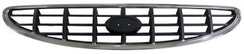 1 479 р. Решётка радиатора SAT  Hyundai Accent  седан ТагАЗ (2001-2012) (Неокрашенная)  с доставкой в г. Калуга. Увеличить фотографию 1
