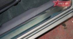 1 979 р. Накладки на внутренние пороги Souz-96 Hyundai Accent седан ТагАЗ (2001-2012)  с доставкой в г. Калуга. Увеличить фотографию 1