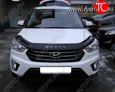 999 р. Дефлектор капота Russtal Hyundai Creta GS рестайлинг (2019-2021)  с доставкой в г. Калуга