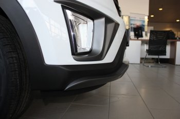 5 649 р. Накладка на передний бампер АвтоКрат  Hyundai Creta  GS (2015-2021) (Неокрашенная)  с доставкой в г. Калуга. Увеличить фотографию 4