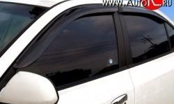 1 934 р. Дефлекторы окон (ветровики) Novline 4 шт  Hyundai Elantra  HD (2006-2011)  с доставкой в г. Калуга. Увеличить фотографию 1