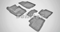 Износостойкие коврики в салон 3D HYUNDAI ELANTRA серые (компл) Hyundai Elantra HD (2006-2011)