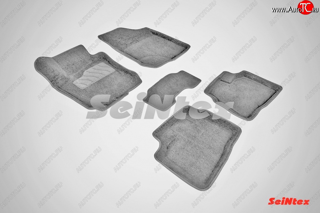 4 099 р. Износостойкие коврики в салон 3D HYUNDAI ELANTRA серые (компл)  Hyundai Elantra  HD (2006-2011)  с доставкой в г. Калуга