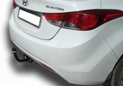 6 999 р. Фаркоп (седан) Лидер Плюс  Hyundai Elantra  MD (2010-2016) (Без электропакета)  с доставкой в г. Калуга. Увеличить фотографию 1