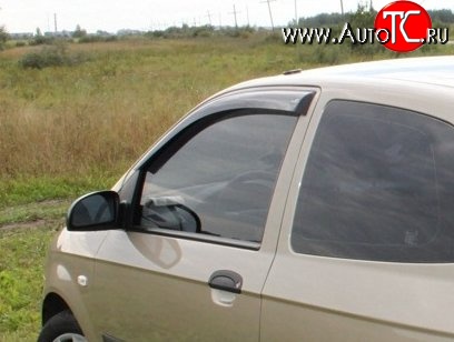 999 р. Комплект дефлекторов окон (ветровиков) 4 шт. (3 дв.) Russtal Hyundai Getz TB хэтчбэк 5 дв. дорестайлинг (2002-2005)  с доставкой в г. Калуга