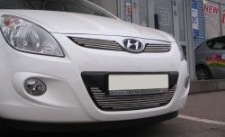 4 799 р. Декоративная вставка воздухозаборника Berkut Hyundai i20 PB хэтчбэк дорестайлинг (2008-2012)  с доставкой в г. Калуга. Увеличить фотографию 1