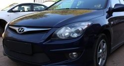 1 469 р. Сетка на бампер Russtal (черная)  Hyundai I30  FD (2010-2012)  с доставкой в г. Калуга. Увеличить фотографию 2