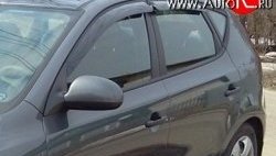 188 р. Дефлекторы окон (ветровики) Novline 4 шт. Hyundai I30 2 GD дорестайлинг универсал (2011-2015)  с доставкой в г. Калуга. Увеличить фотографию 1