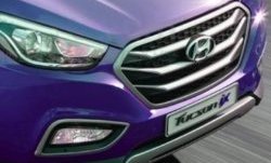 6 849 р. Накладка на решетку радиатора СТ Hyundai Tucson TL дорестайлинг (2015-2018)  с доставкой в г. Калуга. Увеличить фотографию 2