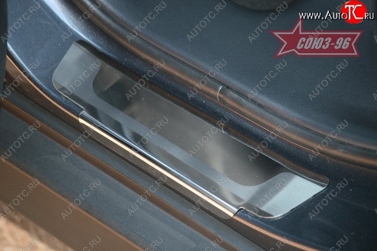 2 834 р. Накладки на внутренние пороги Souz-96 (без логотипа)  Hyundai IX35  1 LM (2009-2018)  с доставкой в г. Калуга
