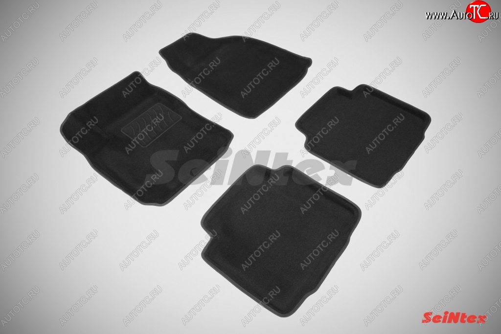 3 899 р. Износостойкие коврики в салон 3D HYUNDAI MATRIX черные (компл) Hyundai Matrix 1 FC 1-ый рестайлинг (2005-2008)  с доставкой в г. Калуга