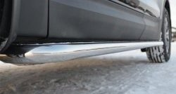 20 749 р. Широкая защита порогов Russtal  Hyundai Santa Fe  3 DM (2012-2016)  с доставкой в г. Калуга. Увеличить фотографию 3