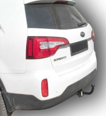 7 999 р. Фаркоп Лидер Плюс (до 1300 кг) Hyundai Santa Fe 3 DM дорестайлинг (2012-2016) (Без электропакета)  с доставкой в г. Калуга. Увеличить фотографию 2