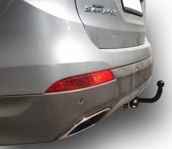 7 999 р. Фаркоп Лидер Плюс (до 1300 кг) Hyundai Santa Fe 3 DM дорестайлинг (2012-2016) (Без электропакета)  с доставкой в г. Калуга. Увеличить фотографию 5
