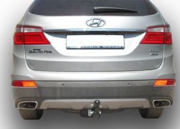7 999 р. Фаркоп Лидер Плюс (до 1300 кг) Hyundai Santa Fe 3 DM дорестайлинг (2012-2016) (Без электропакета)  с доставкой в г. Калуга. Увеличить фотографию 1