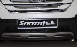 1 469 р. Сетка на бампер Russtal (черная)  Hyundai Santa Fe  3 DM (2012-2016)  с доставкой в г. Калуга. Увеличить фотографию 3