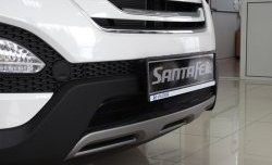 1 469 р. Сетка на бампер Russtal (черная)  Hyundai Santa Fe  3 DM (2012-2016)  с доставкой в г. Калуга. Увеличить фотографию 4
