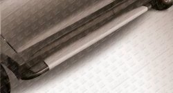 13 799 р. Алюминиевые пороги Slitkoff Optima Silver  Hyundai Santa Fe  3 DM (2012-2016)  с доставкой в г. Калуга. Увеличить фотографию 1