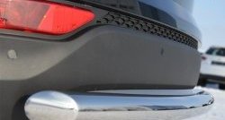 13 549 р. Одинарная защита заднего бампера из трубы диаметром 63 мм Russtal  Hyundai Santa Fe  3 DM (2012-2016)  с доставкой в г. Калуга. Увеличить фотографию 2
