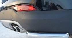 13 549 р. Защита заднего бампера (Ø63 мм уголки, нержавейка) Russtal  Hyundai Santa Fe  3 DM (2012-2016)  с доставкой в г. Калуга. Увеличить фотографию 3