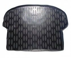 1 429 р. Коврик в багажник (5 мест. багажник) Aileron (полиуретан)  Hyundai Santa Fe  3 DM (2012-2016)  с доставкой в г. Калуга. Увеличить фотографию 1