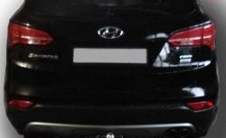 9 749 р. Фаркоп Лидер Плюс (с нерж. пластиной) Hyundai Santa Fe 3 DM дорестайлинг (2012-2016) (Без электропакета)  с доставкой в г. Калуга. Увеличить фотографию 4