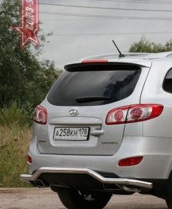 11 159 р. Защита заднего бампера Souz-96 (d60)  Hyundai Santa Fe  2 CM (2009-2012)  с доставкой в г. Калуга. Увеличить фотографию 1