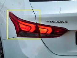 55 999 р. Фара задняя левая Стандартная (светодиодная)  Hyundai Solaris  2 (2017-2020)  с доставкой в г. Калуга. Увеличить фотографию 1