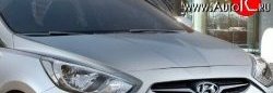10 199 р. Капот Стандартный  Hyundai Solaris ( 1 седан,  1 хэтчбек) (2010-2014) (Окрашенный)  с доставкой в г. Калуга. Увеличить фотографию 1