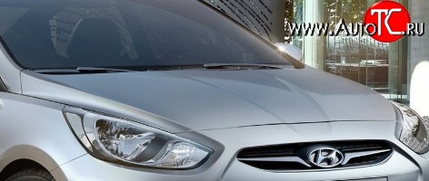10 199 р. Капот Стандартный  Hyundai Solaris ( 1 седан,  1 хэтчбек) (2010-2014) (Окрашенный)  с доставкой в г. Калуга