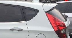 3 199 р. Спойлер (хетчбек) M-VRS  Hyundai Solaris  1 седан (2010-2017) (Неокрашенный)  с доставкой в г. Калуга. Увеличить фотографию 1