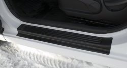 1 679 р. Накладки порожков салона RA Hyundai Solaris 1 седан RBr рестайлинг (2014-2017) (Комплект (4 шт.))  с доставкой в г. Калуга. Увеличить фотографию 4