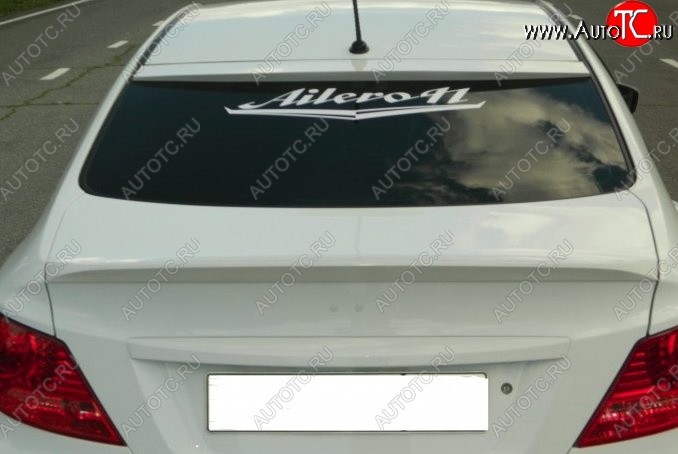 4 499 р. Козырёк на заднее стекло HS-3  Hyundai Solaris  1 седан (2010-2014) (Неокрашенный)  с доставкой в г. Калуга