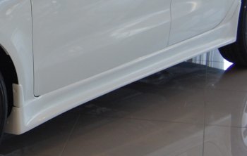 11 699 р. Пороги накладки LitCompany Hyundai Solaris 1 седан RBr дорестайлинг (2010-2014) (Неокрашенные)  с доставкой в г. Калуга. Увеличить фотографию 2