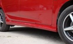 3 989 р. Пороги накладки Sport v2 Hyundai Solaris 1 седан RBr дорестайлинг (2010-2014) (Неокрашенные)  с доставкой в г. Калуга. Увеличить фотографию 3