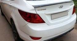 Лип спойлер Драйв Hyundai (Хюндаи) Solaris (Солярис)  1 седан (2010-2017) 1 седан RBr дорестайлинг, RBr рестайлинг