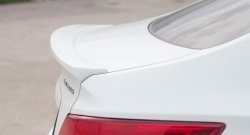 3 499 р. Средний лип спойлер Drive  Hyundai Solaris  1 седан (2010-2014) (Неокрашенный)  с доставкой в г. Калуга. Увеличить фотографию 1