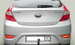 6 999 р. Фаркоп Лидер Плюс  Hyundai Solaris  1 седан (2010-2017) (Без электропакета)  с доставкой в г. Калуга. Увеличить фотографию 1