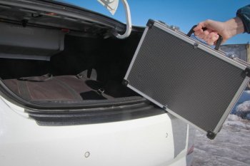 1 189 р. Накладка защитная на задний бампер Yuago  Hyundai Solaris  1 седан (2014-2017)  с доставкой в г. Калуга. Увеличить фотографию 3