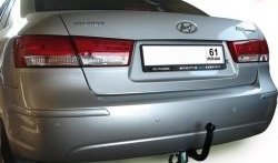 7 299 р. Фаркоп Лидер Плюс  Hyundai Sonata  NF (2004-2010) (Без электропакета)  с доставкой в г. Калуга. Увеличить фотографию 1