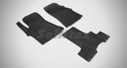 Износостойкие коврики в салон с рисунком Сетка SeiNtex Premium 3 шт. (резина) Hyundai Starex/Grand Starex/H1 2 TQ 1 рестайлинг (2014-2018)