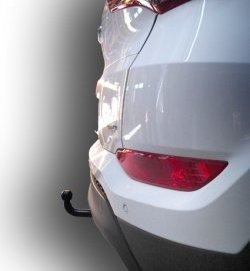 7 249 р. Фаркоп Лидер Плюс.  Hyundai Tucson  3 TL (2015-2021) (Без электропакета)  с доставкой в г. Калуга. Увеличить фотографию 4