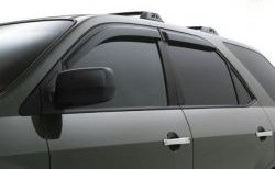 Дефлекторы окон (ветровики) Novline 4 шт Hyundai Tucson 1 JM (2004-2010)