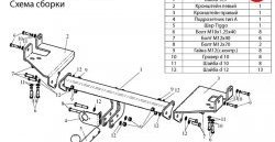 7 199 р. Фаркоп Лидер Плюс  Hyundai Tucson  1 JM (2004-2010), KIA Sportage  2 JE,KM (2004-2008) (Без электропакета)  с доставкой в г. Калуга. Увеличить фотографию 2