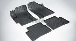 Износостойкие коврики в салон с рисунком Сетка SeiNtex Premium 4 шт. (резина) Hyundai Verna 2 MC седан (2005-2011)