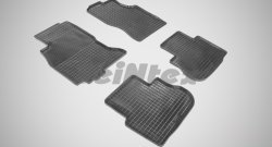 Износостойкие коврики в салон с рисунком Сетка SeiNtex Premium 4 шт. (резина) INFINITI FX45 1 S50 рестайлинг (2005-2009)