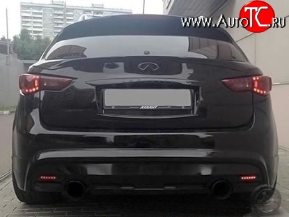 13 349 р. Козырёк на заднее стекло MzSpeed  INFINITI FX37  S51 - FX50  S51 (Неокрашенный)  с доставкой в г. Калуга